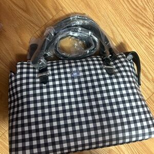NEW checkered Guess leather bag